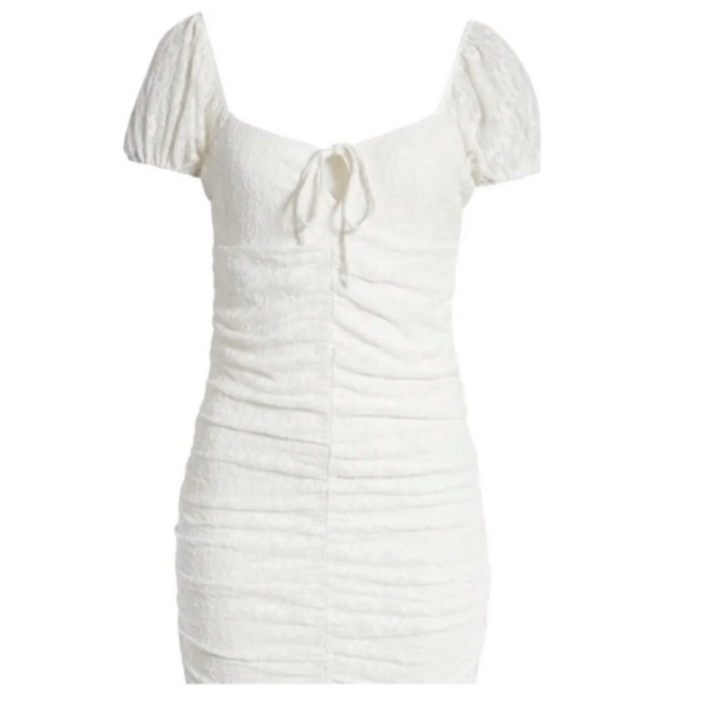 NEW BP. White Lace‎ Ruched Mini Dress. XL